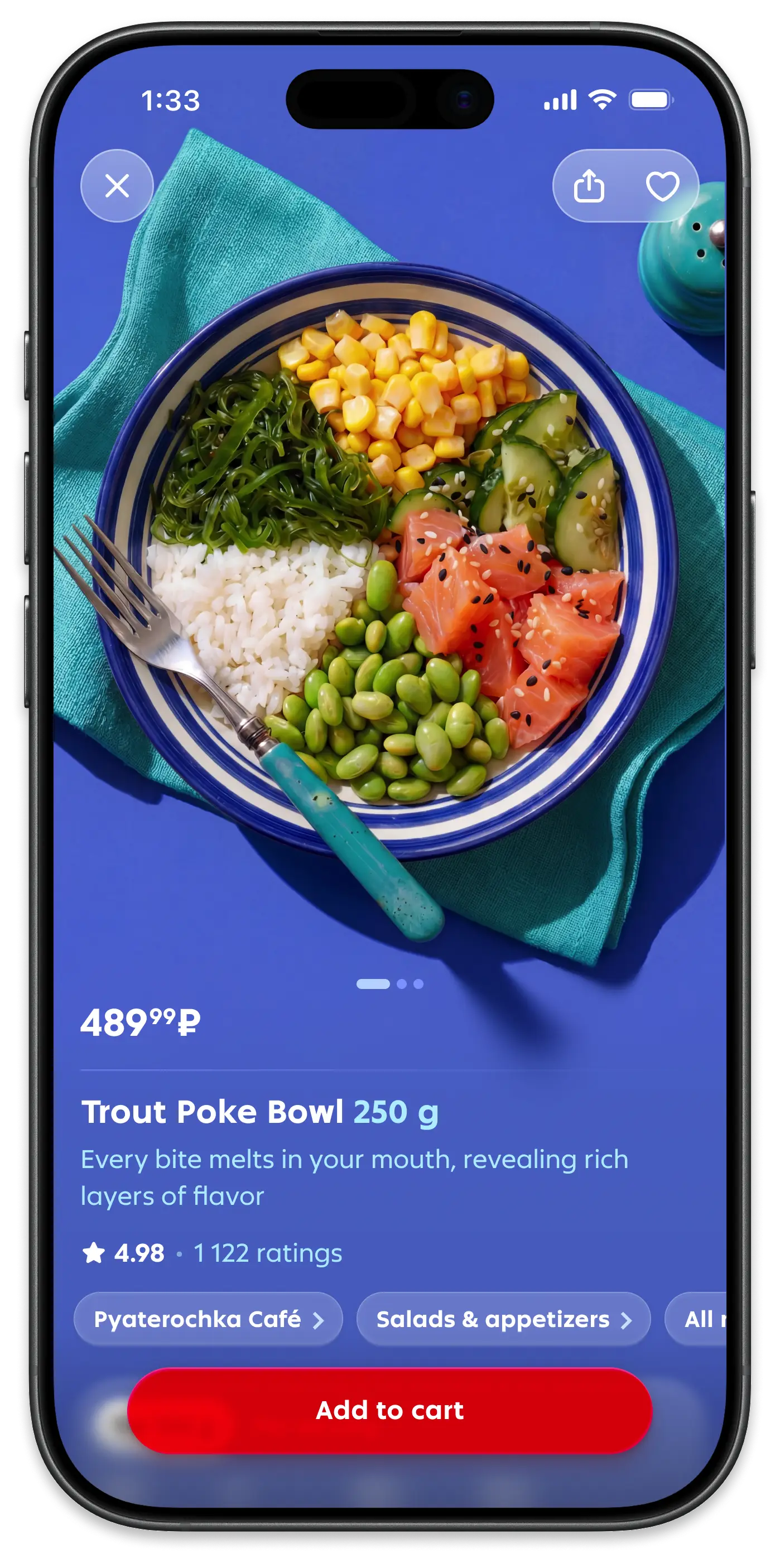 Product detail: poke bowl